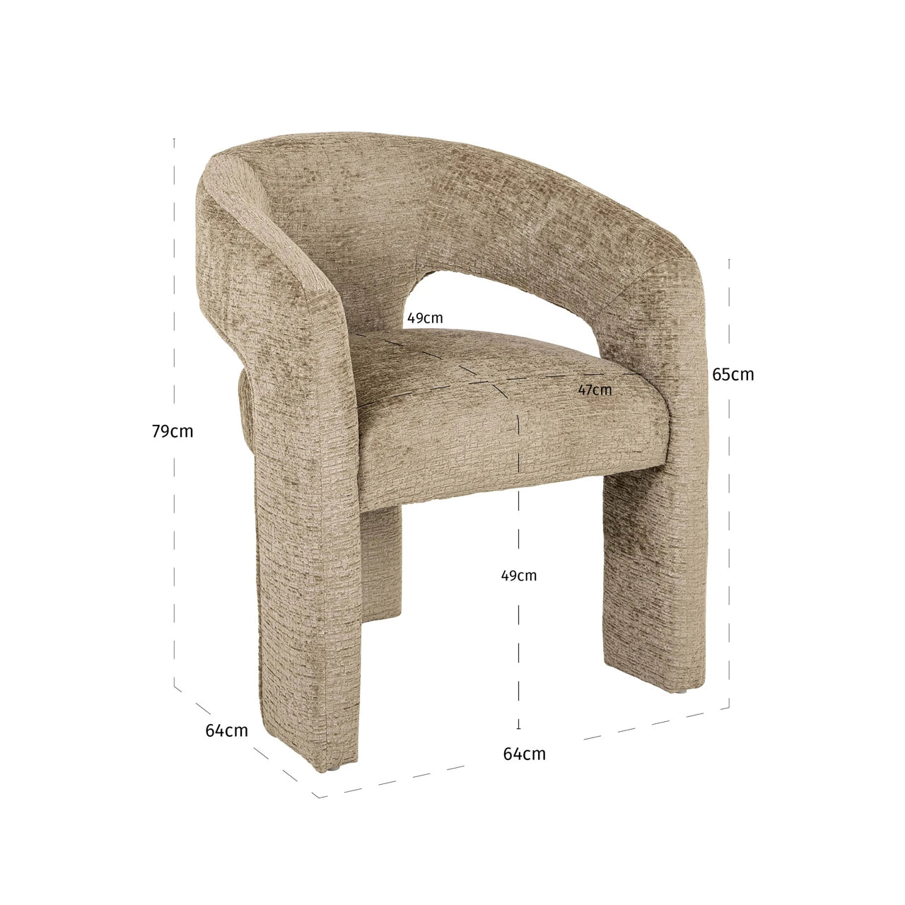 Spisestol Belle desert fusion brannhemmende Richmond Interiors Spisestol