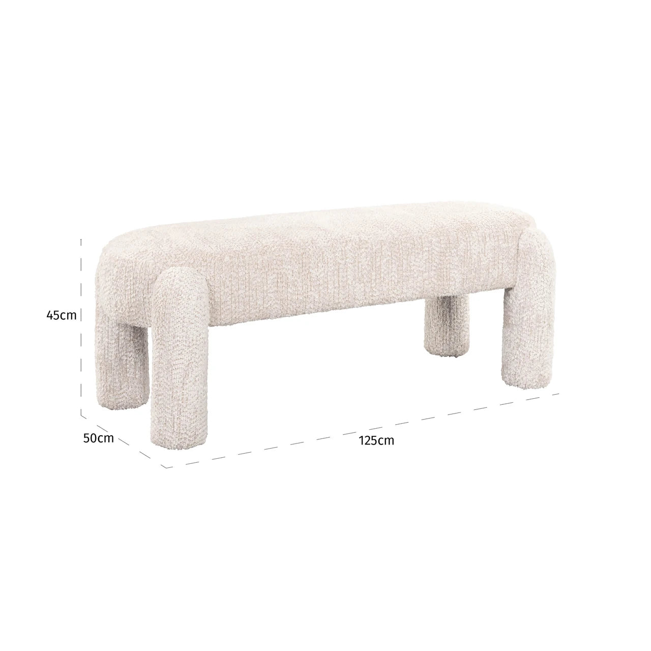Benk Holly nydelig krem Richmond Interiors Benk