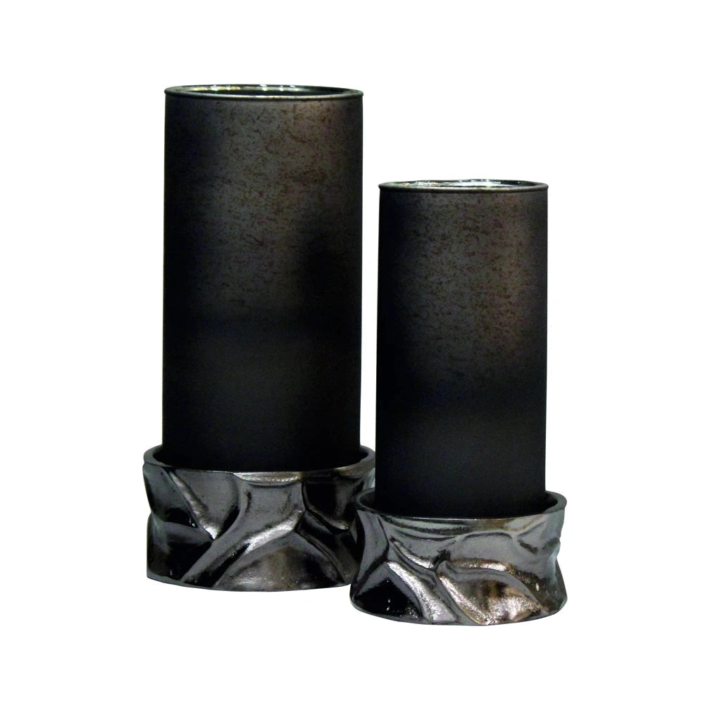Hurricane light Candace røyk stor Richmond Interiors Lanterne og lysglass