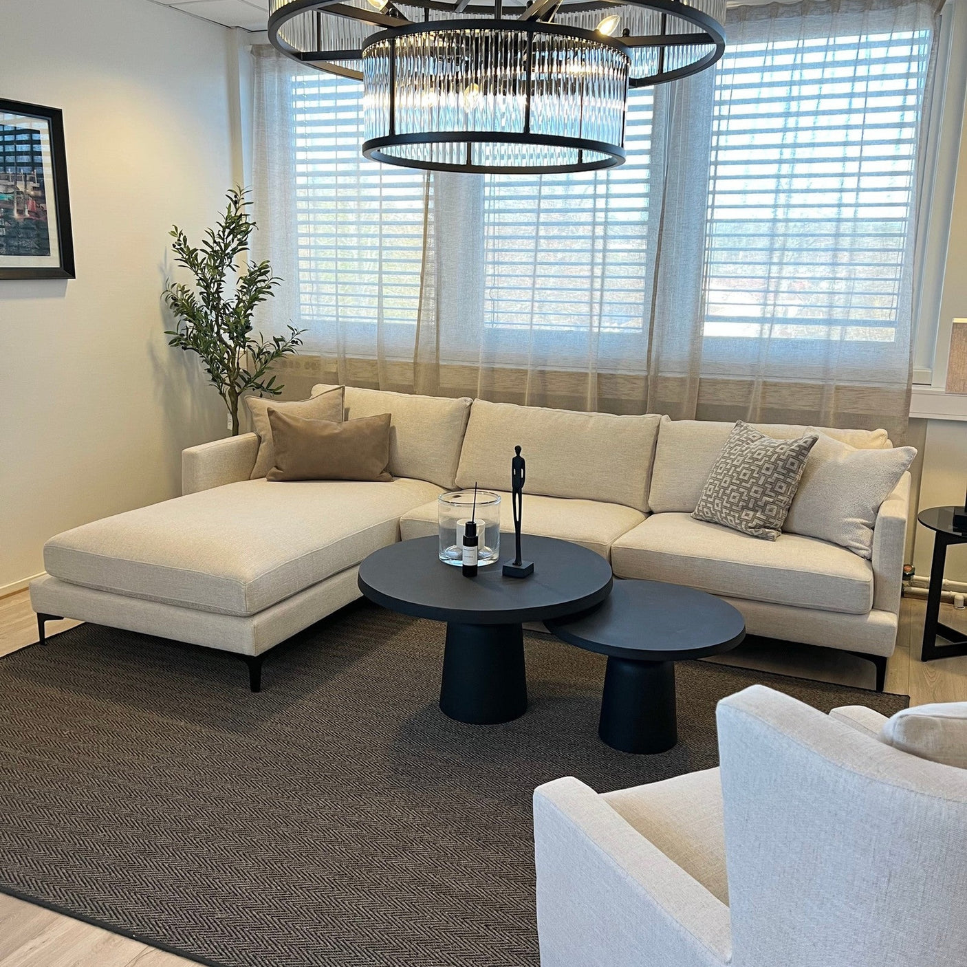 Sofa Montana 3-seter med sjeselong Homefactory Sofa