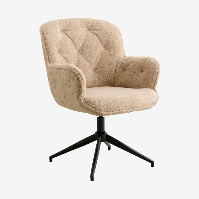 LEA kontorstol - beige Nordal CHAIRS+ARM