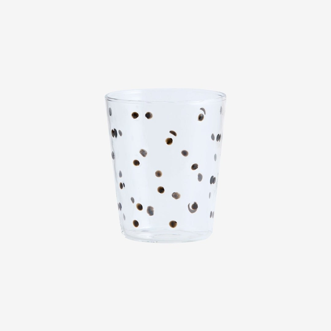 PISUM drikkeglass - klart/sort Nordal GLASS/JUGS