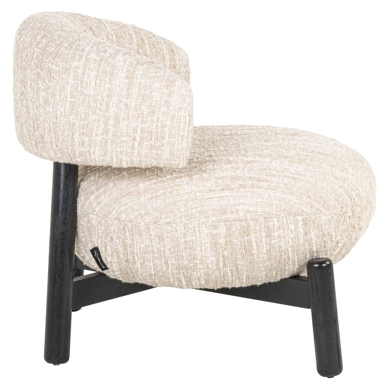 Lounge chair Ornella beige angora Richmond Interiors Lenestol