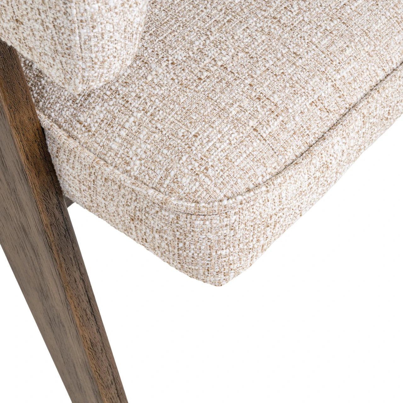 Spisestol Mori kremfarget tweed brannhemmende Richmond Interiors Spisestol