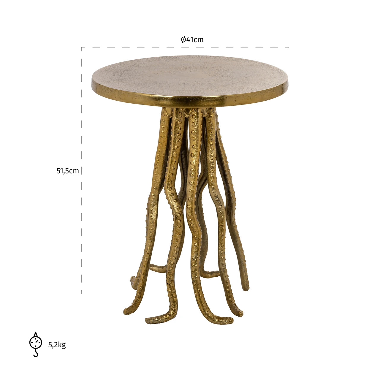 Endebord Macey gull Richmond Interiors Sidebord