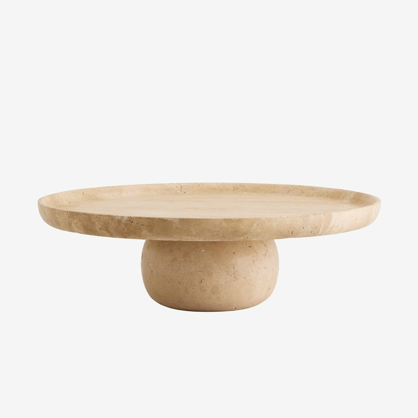 MASA plat på fot - råhvit Nordal TRAYETAGER