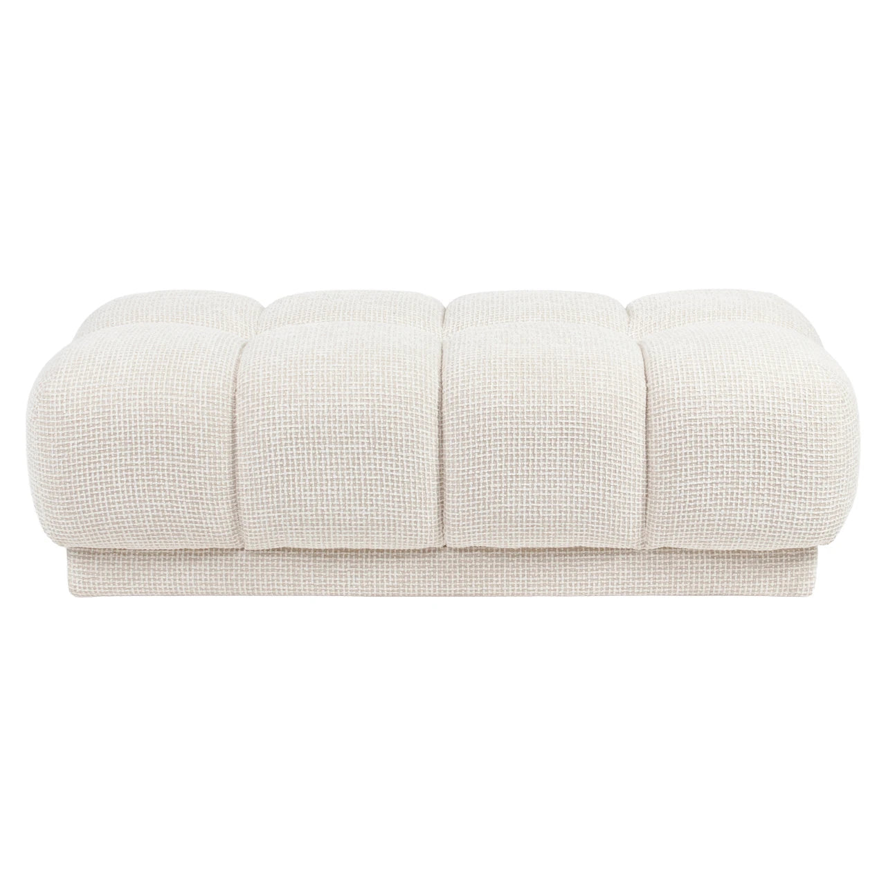 Pouffe & fotskammel Noah beige blokkvev Richmond Interiors Pall