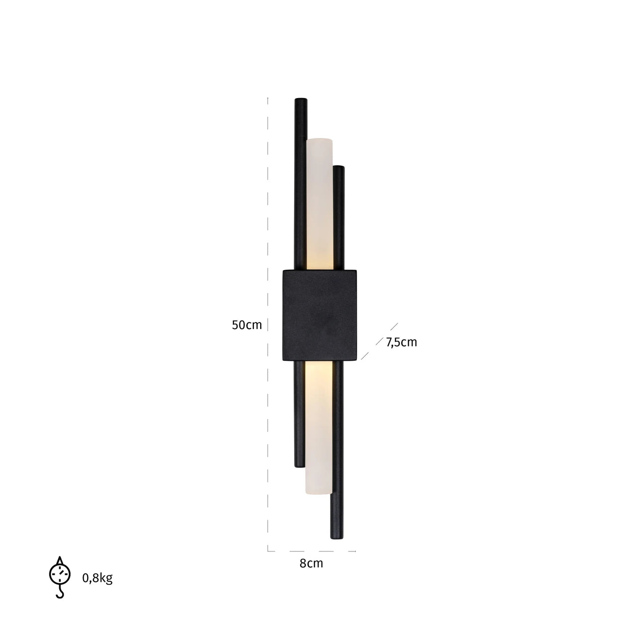 Vegglampe Mylas svart Richmond Interiors Vegglampe