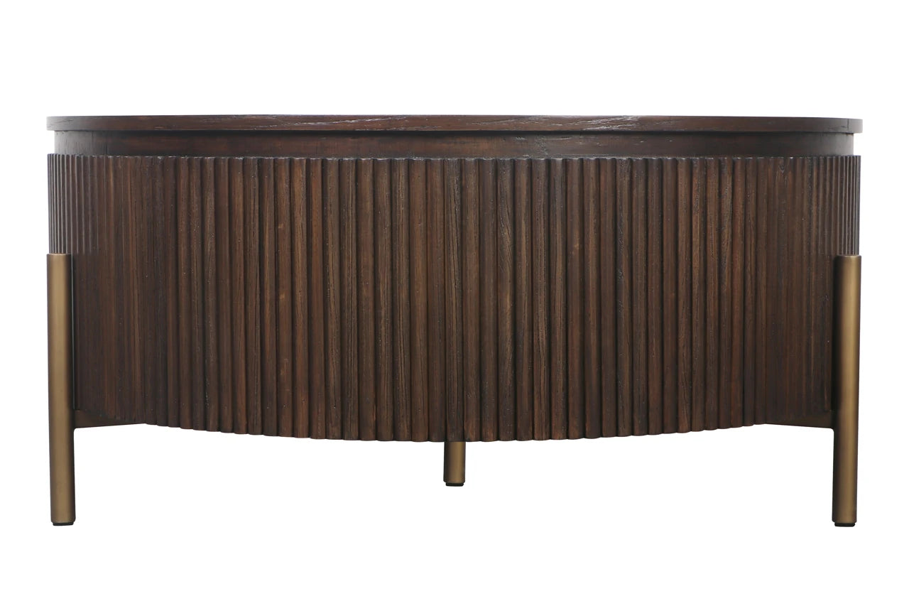 kaffebord Luxor brun 95Ø Richmond Interiors Sofabord