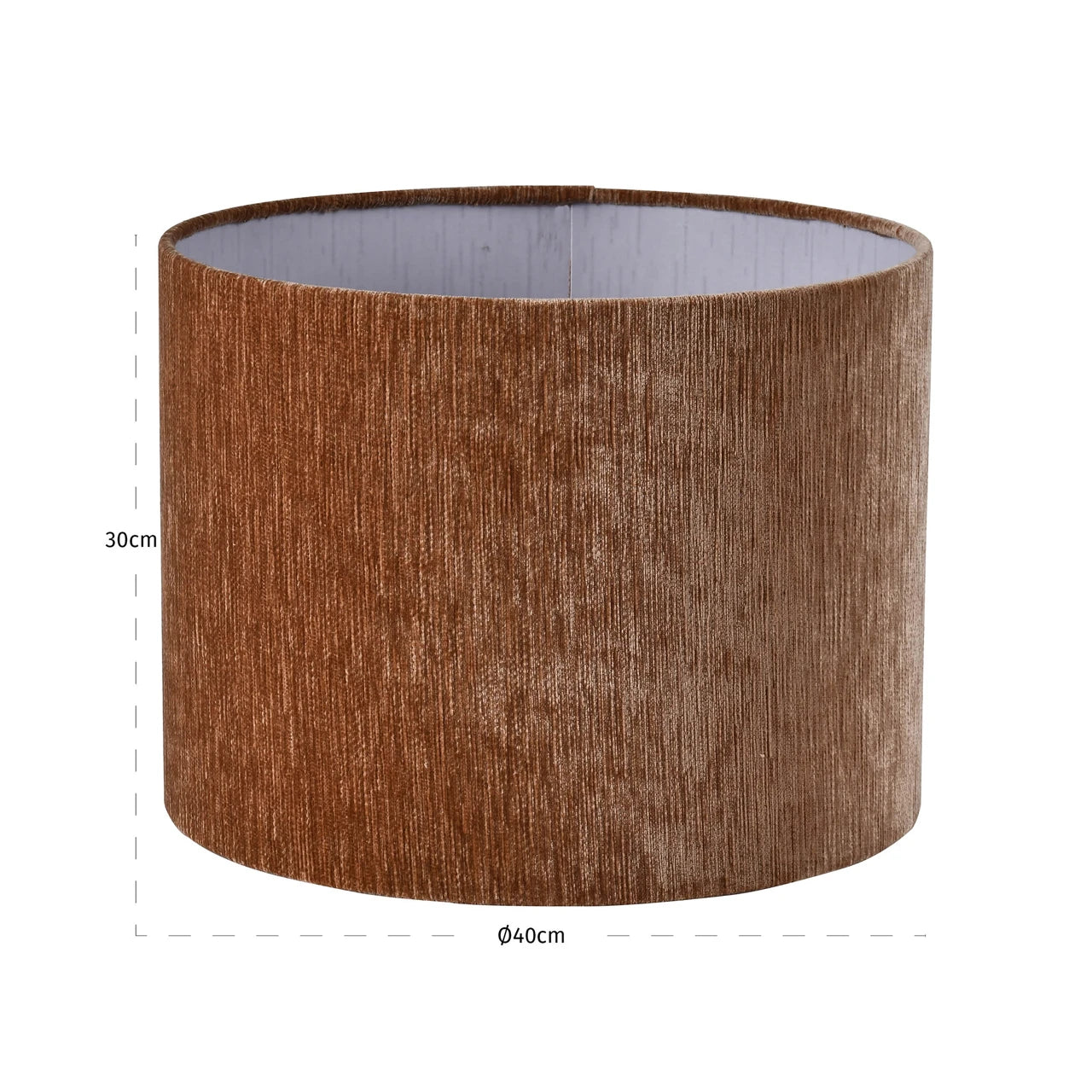 Lampeskjerm Ziba Be rett mocha mousse 40Ø Richmond Interiors Lampeskjerm