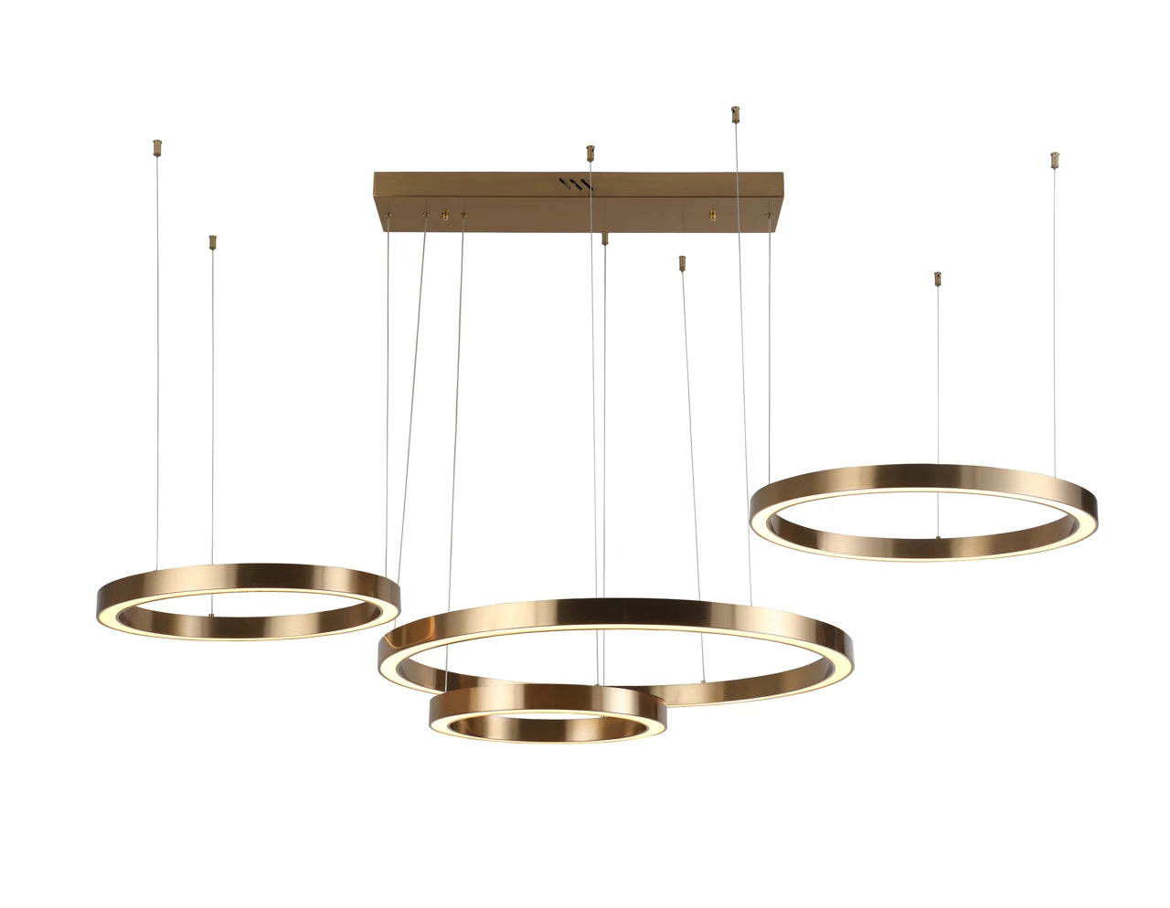 Lysekrone Lilou børstet gull Richmond Interiors Taklampe