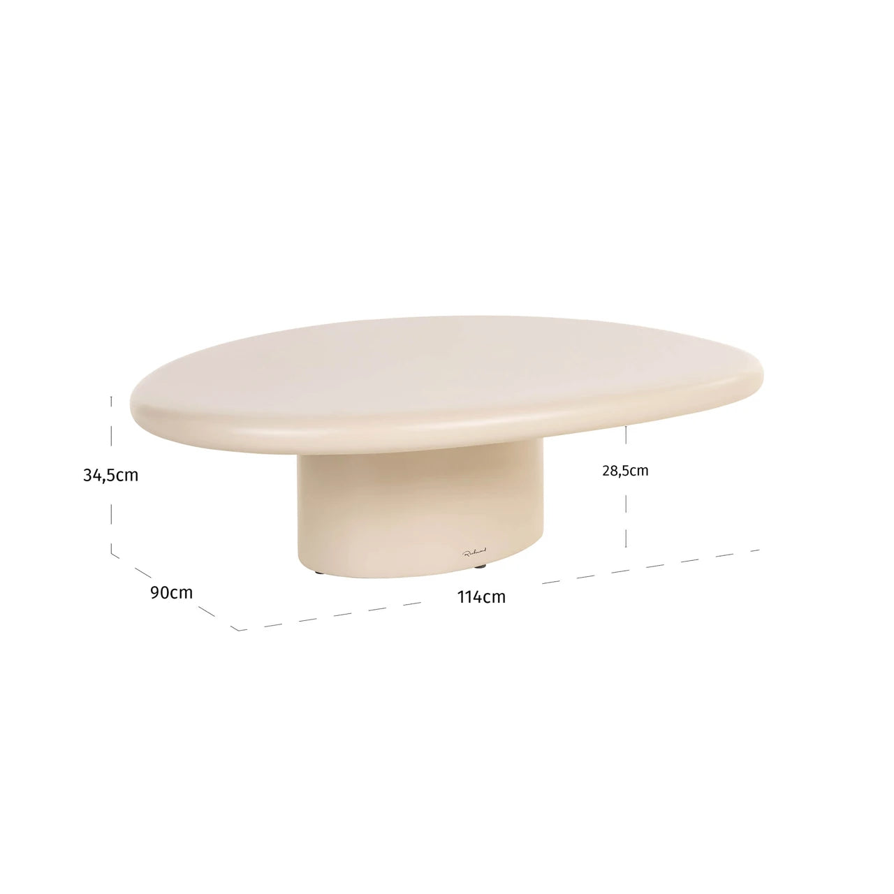 Utendørs kaffebord Urban Bloom sandstein Richmond Interiors Sofabord