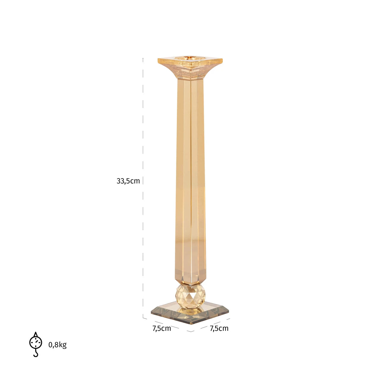 Candle holder Milou rav stor Richmond Interiors Lysestake
