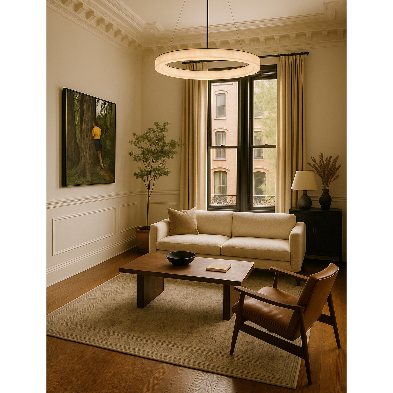 Taklampe Epsom Ø90cm Alabaster Homefactory Taklampe