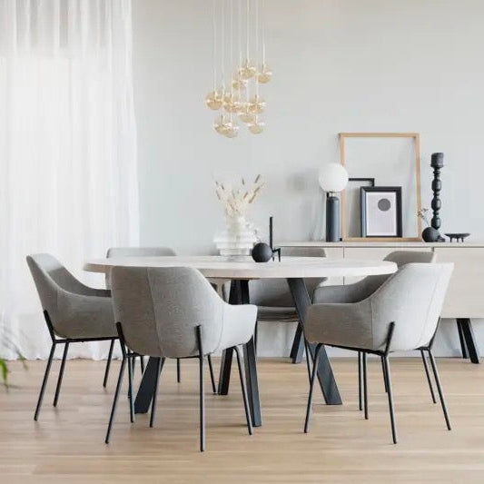 Haley spisestol med armstøtte Rowico Spisestol