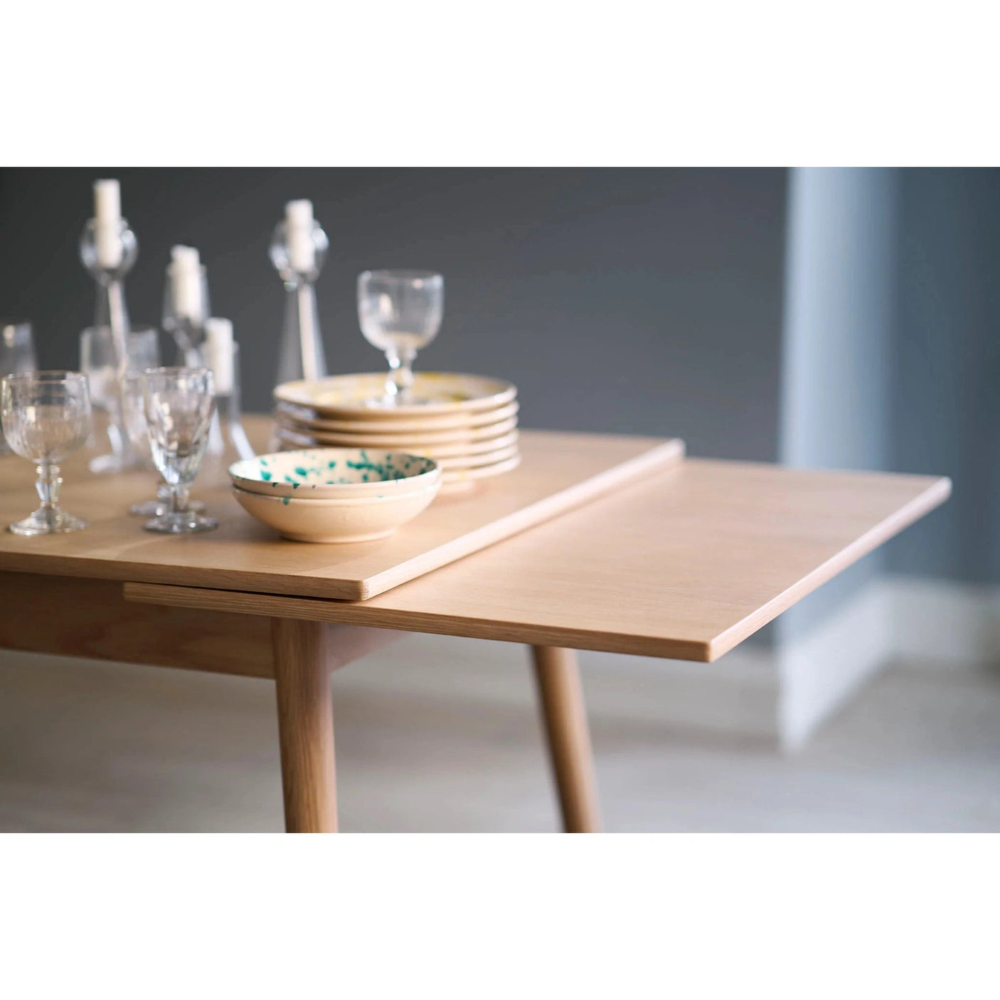 C35BH - Spisebord m/nederlandsk uttak FDB Møbler Spisebord