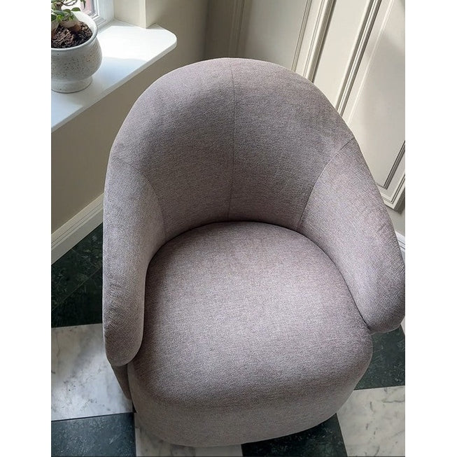 Chapeltown lounge chair beige fabric swivel Rowico Lenestol