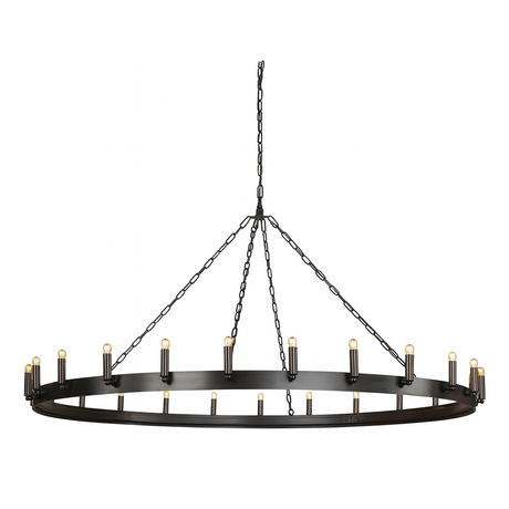 Crown Taklampe Antique iron Artwood Taklampe