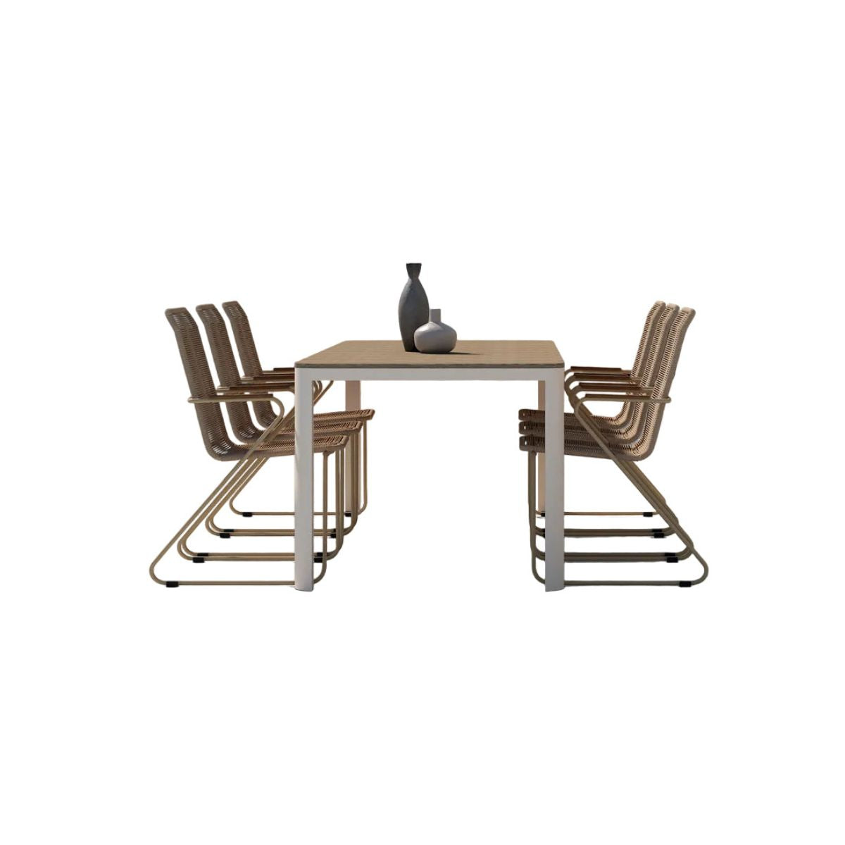 Etna Dining Set with Chairs Bois Venture Design Spisegruppe