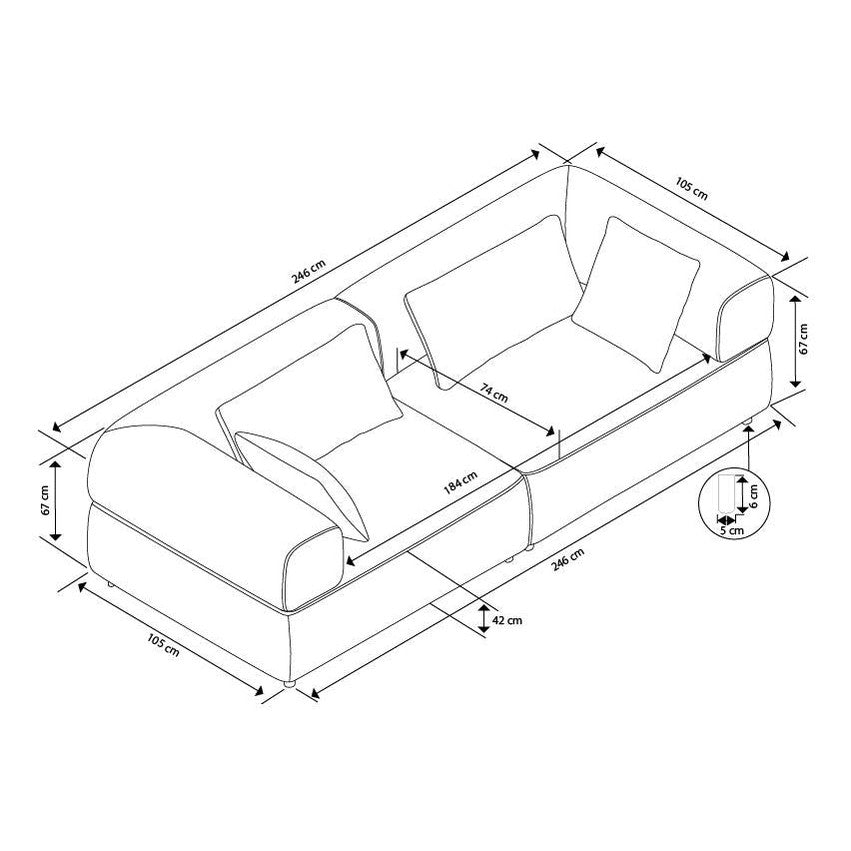 Falkner sofa 3-seter Rowico Sofa