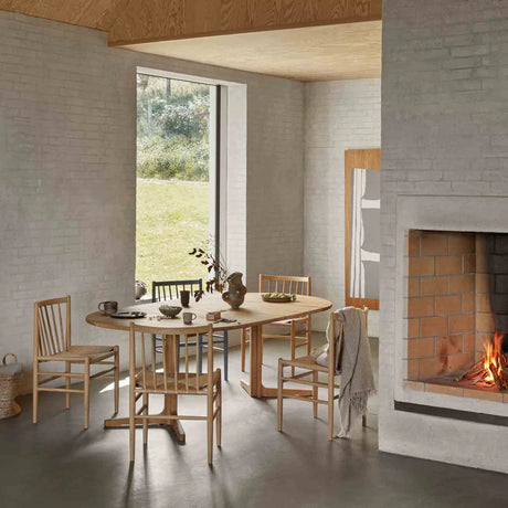 C69E - Ry - Spisebord med 2 ekstra plater FDB Møbler Spisebord