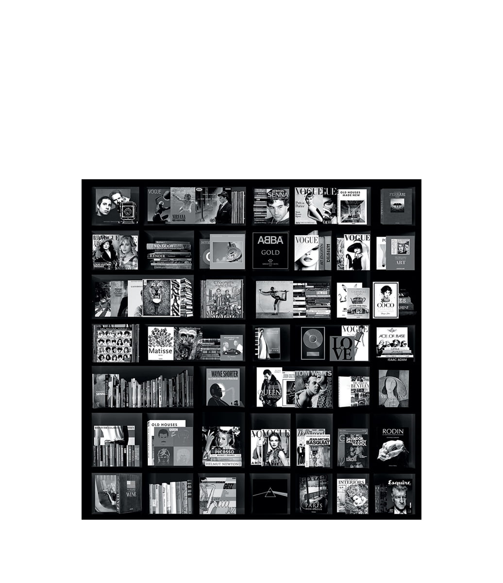 BOOKS CASE MUSIC BLACK Artwood Bilde