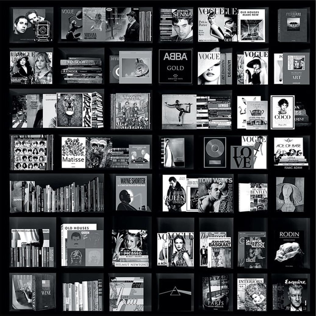 BOOKS CASE MUSIC BLACK Artwood Bilde