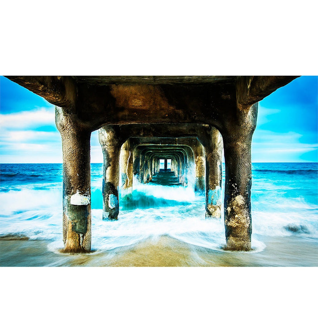 DREAMY PIER SUNSET Artwood Bilde