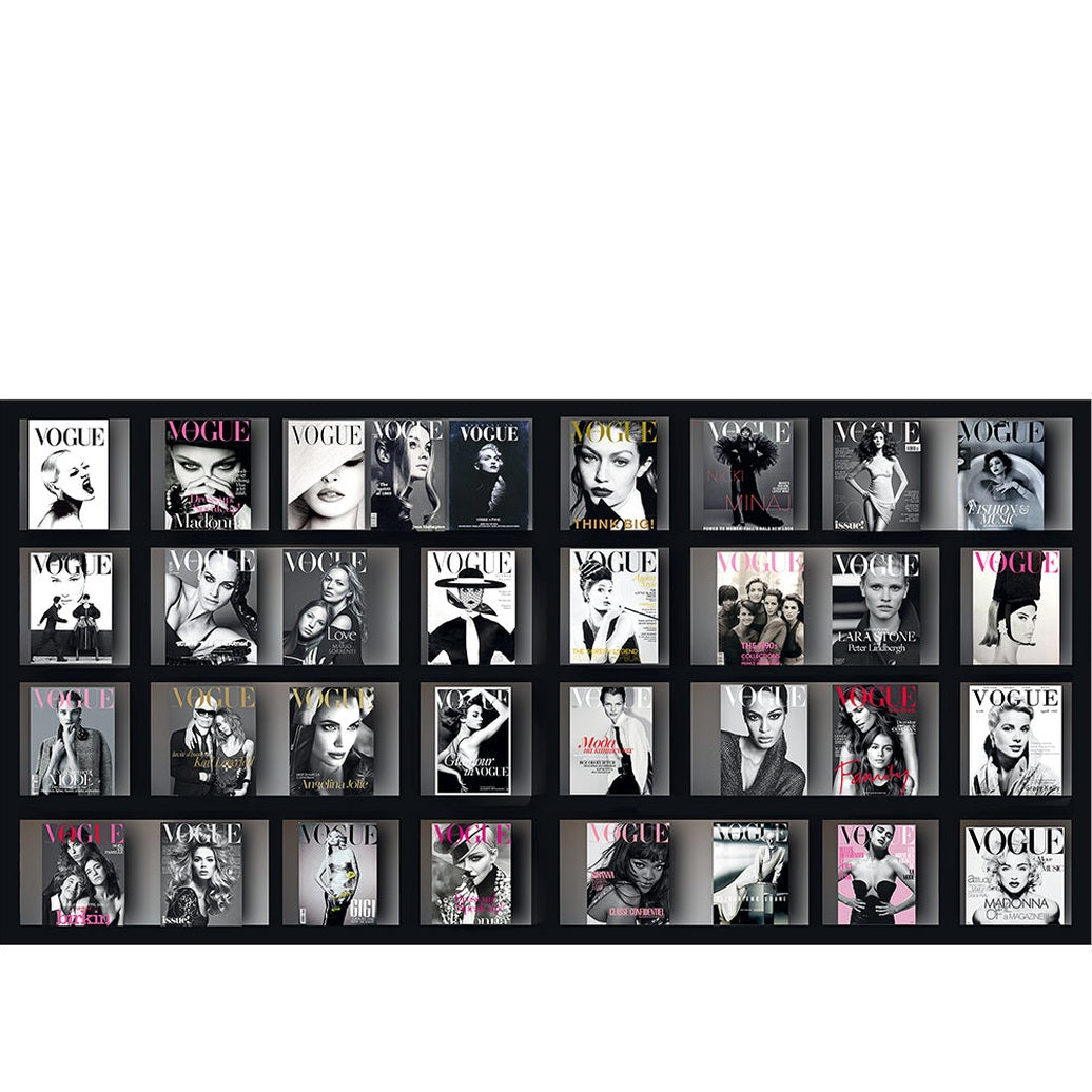 VOGUE BW BØKER fototavla - 200x100 Artwood Tavlor