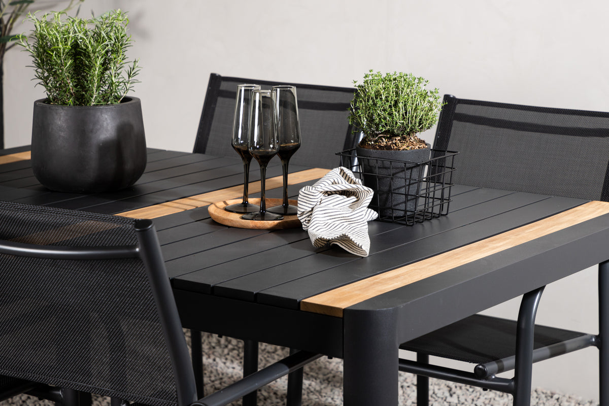Togo Spisebord 150*100 + Santorini Armstol Venture Design Spisegruppe