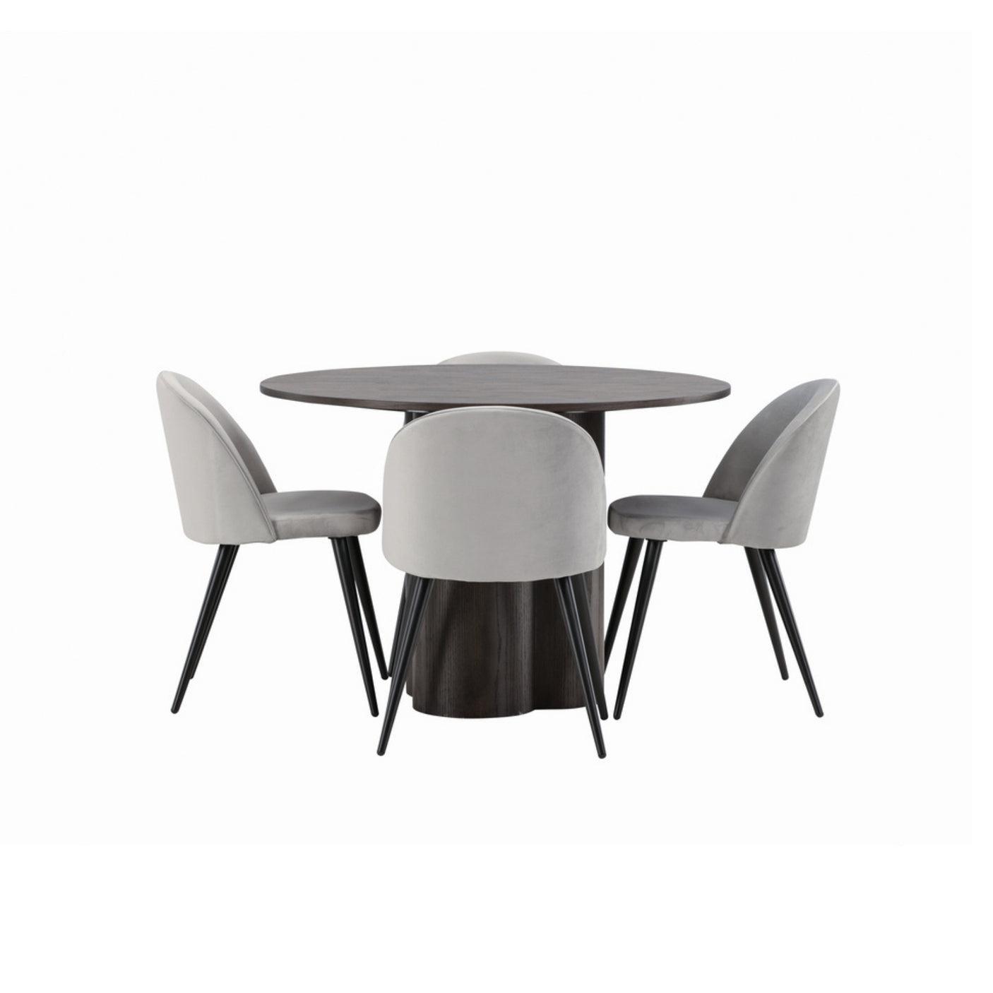 Olivia spisebord-/+ Velvet spisestoler Venture Design Spisegruppe