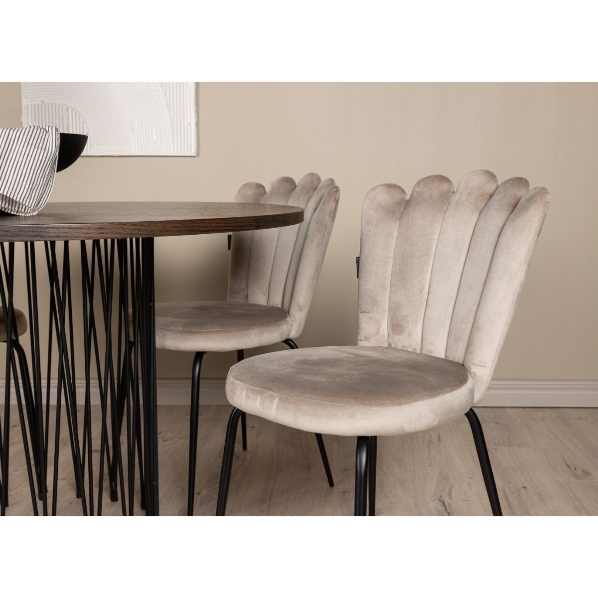 Stone Round Dining Set Venture Design Spisegruppe