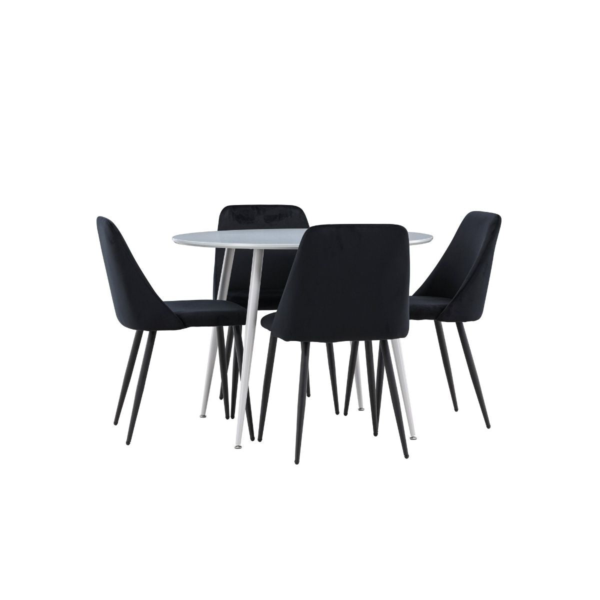 Plaza Dining Table with Night Dining Chair Venture Design Spisegruppe