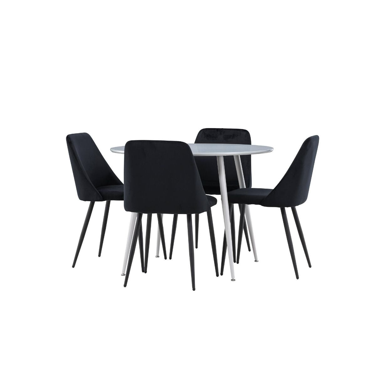 Plaza Dining Table with Night Dining Chair Venture Design Spisegruppe