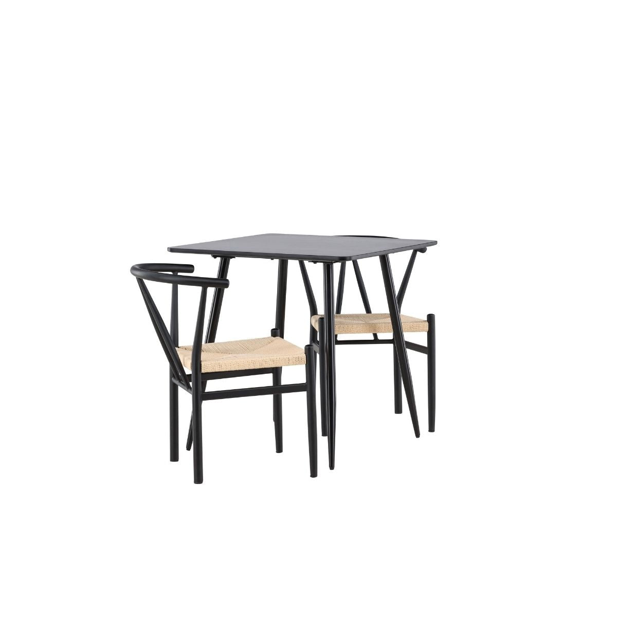 Polar Dining Table with Alfons Dining Chair Venture Design Spisegruppe