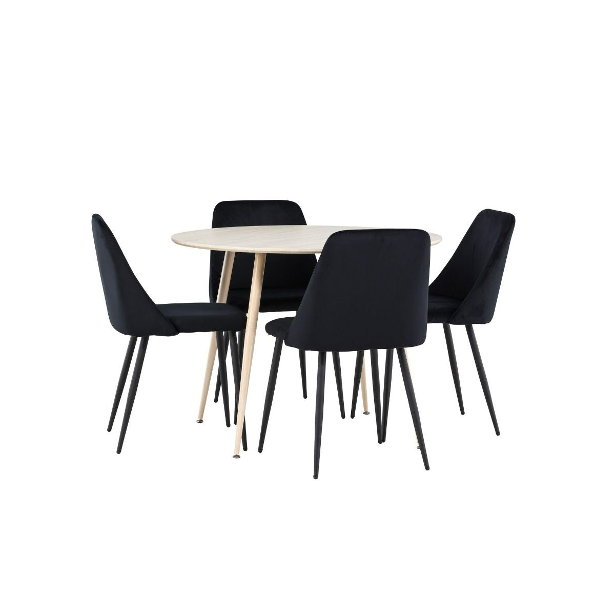 Plaza Dining Table with Night Dining Chair Venture Design Spisegruppe