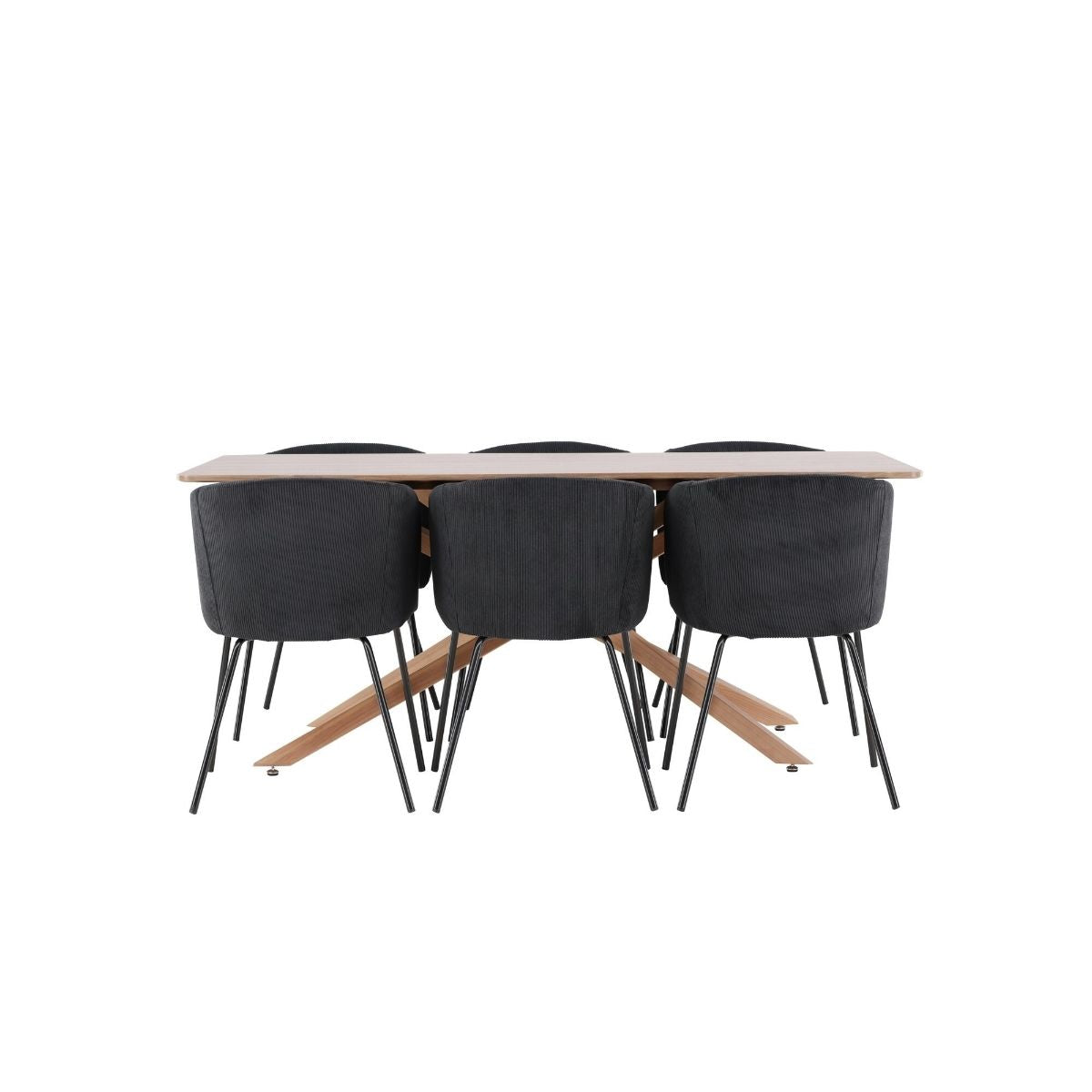 Piazza Dining Table with Berit Dining Chair Venture Design Spisegruppe