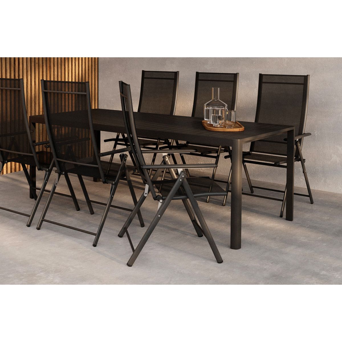 Giardini Dining Set with Chairs Levanzo Venture Design Spisegruppe