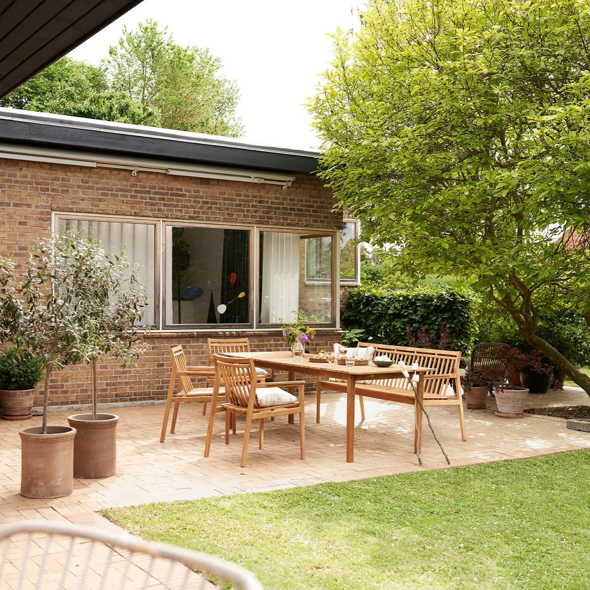 M11 - Sammen - 3-pers. hagebenk m/ ryggstøtte FDB Møbler Benk