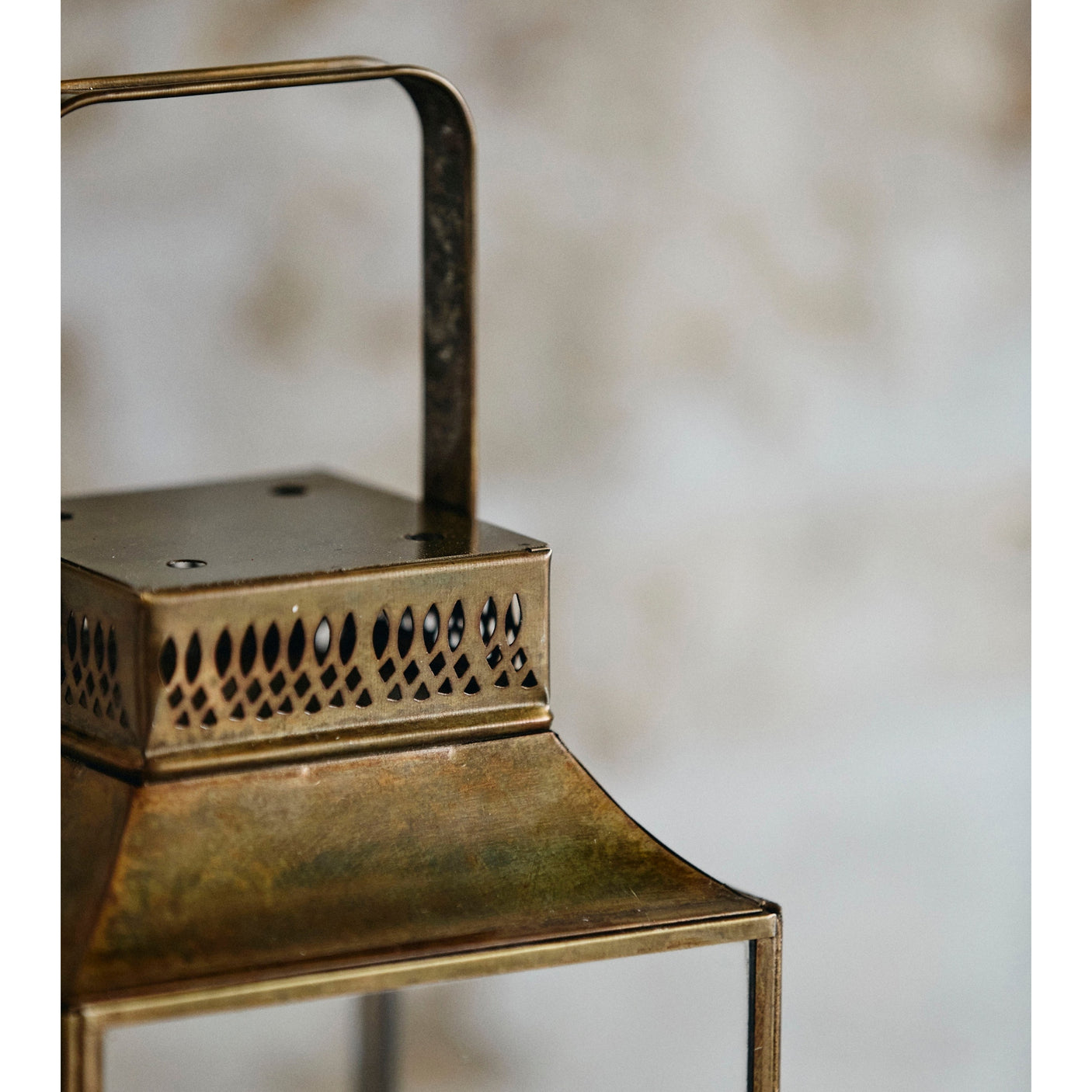 ANTIQUE lamper av jern - h38 cm - gull finish Nordal LANTERNER