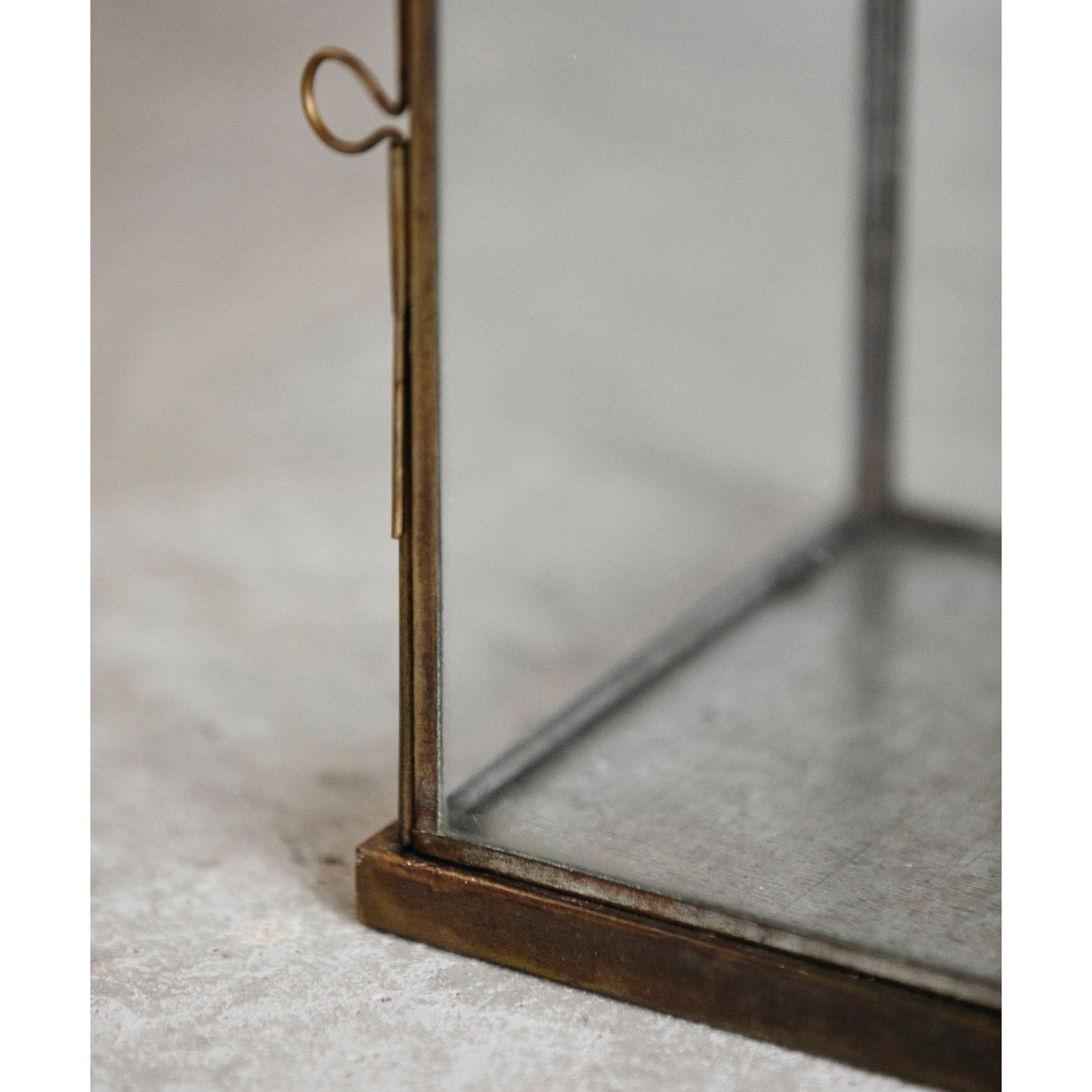 ANTIQUE lamper av jern - h38 cm - gull finish Nordal LANTERNER