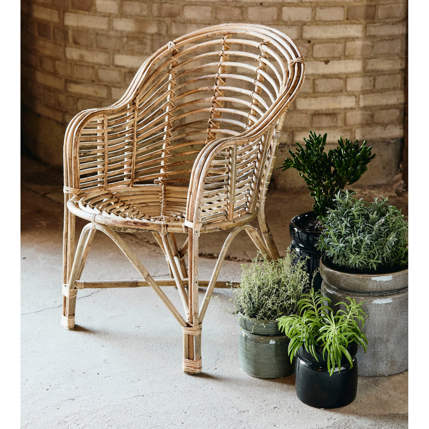 CANIA bambus stol - natur Nordal CHAIRS+ARM