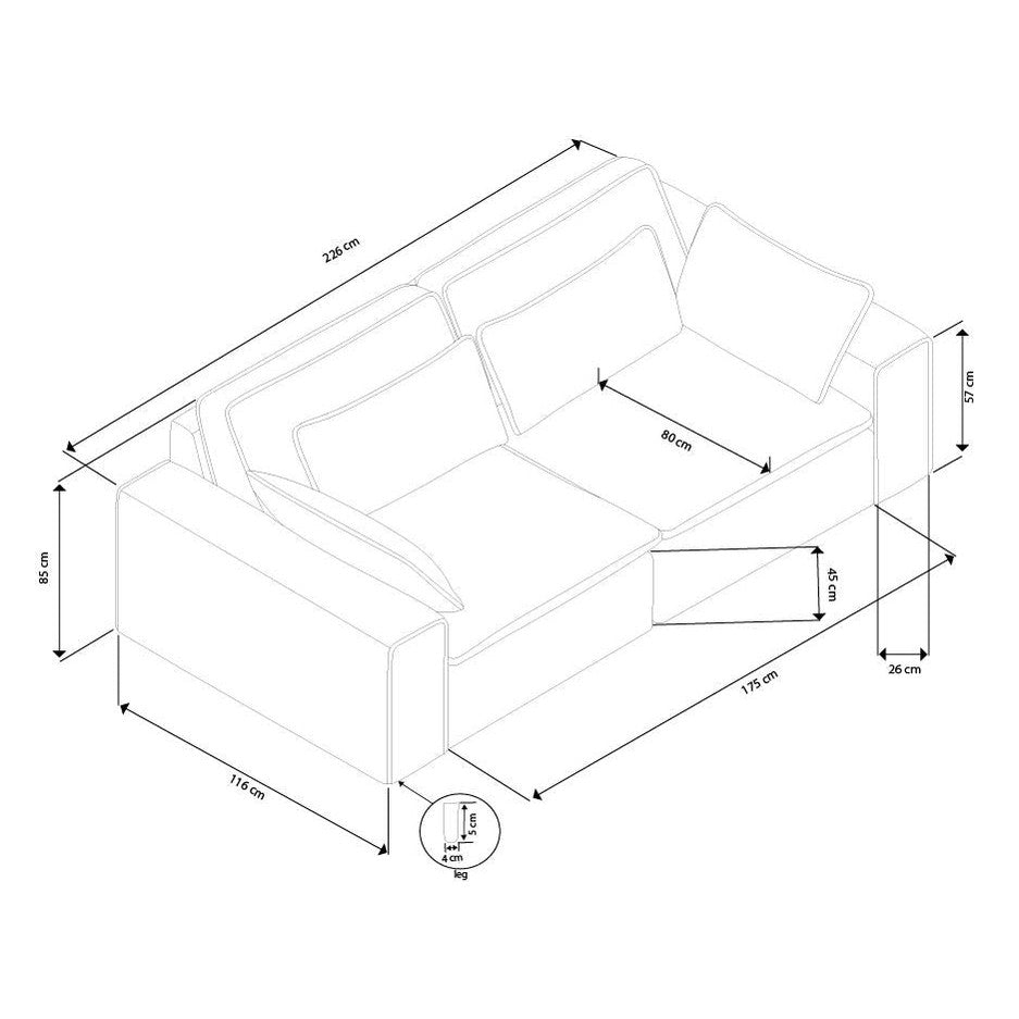 Rawlins 3-seter sofa Rowico Sofa