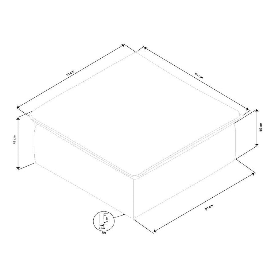 Rawlins foot stool Rowico Sofa