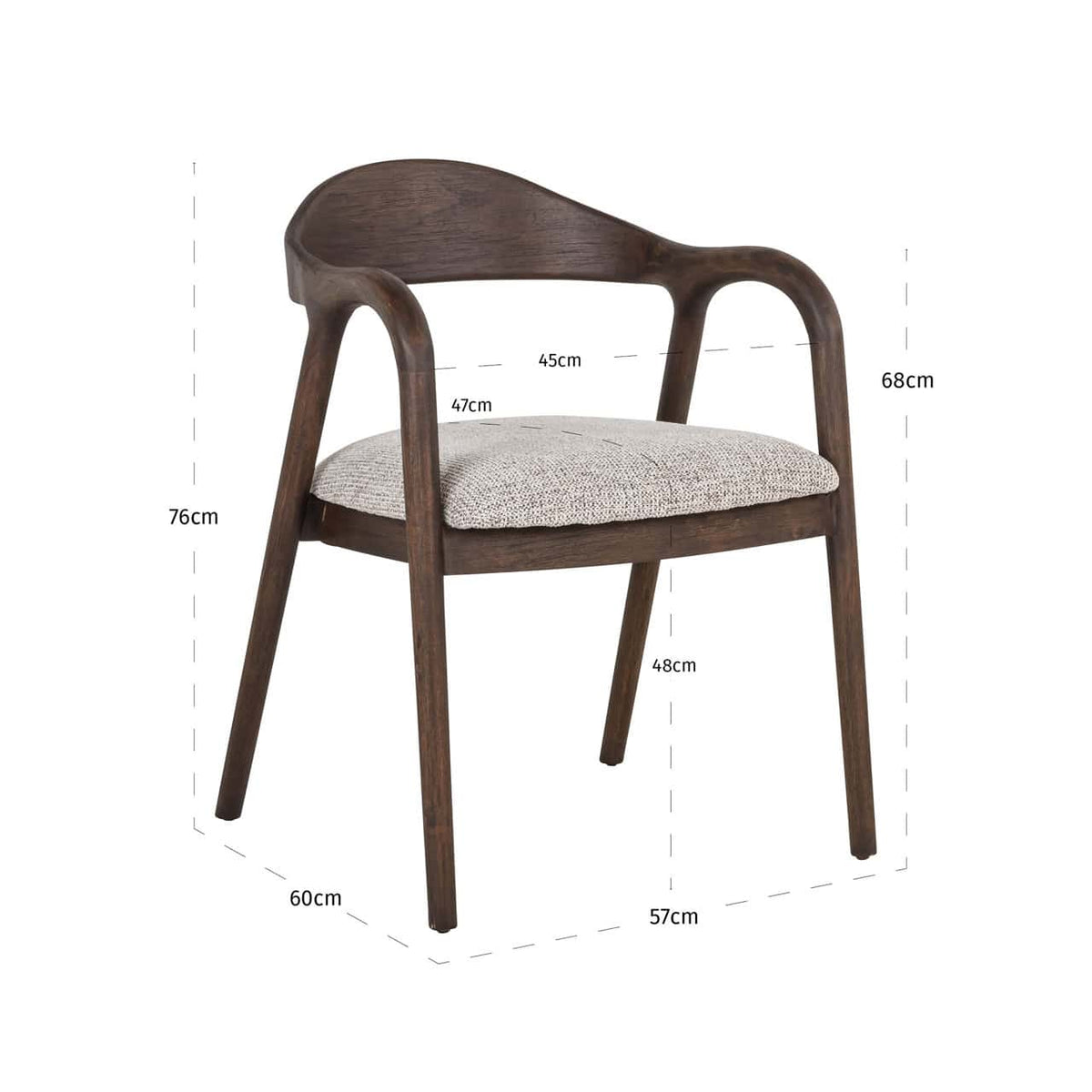 Spisestol Mihara mocca fancy Richmond Interiors Spisestol