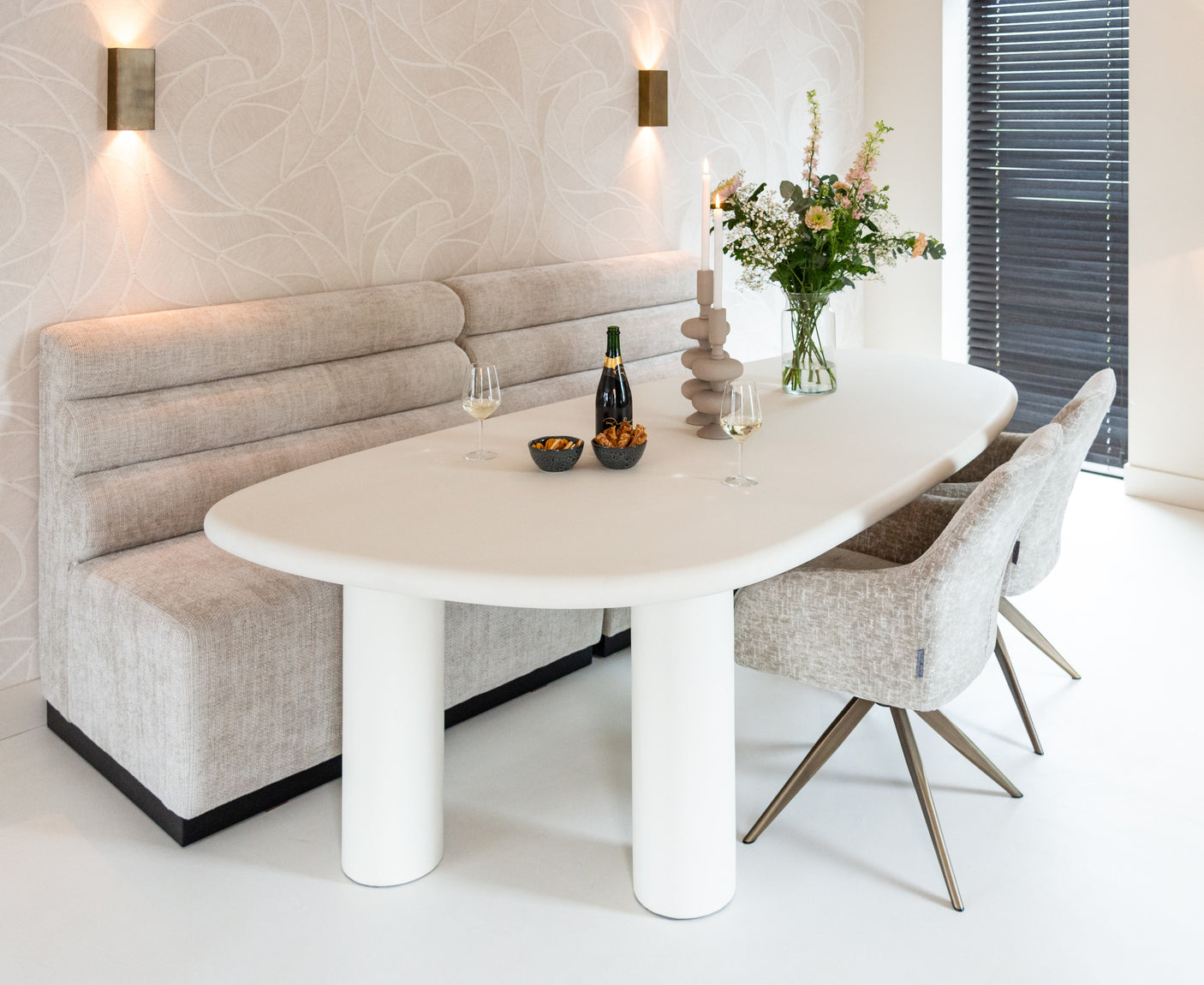 Spisebord Bloomstone hvit 235 Richmond Interiors Spisebord