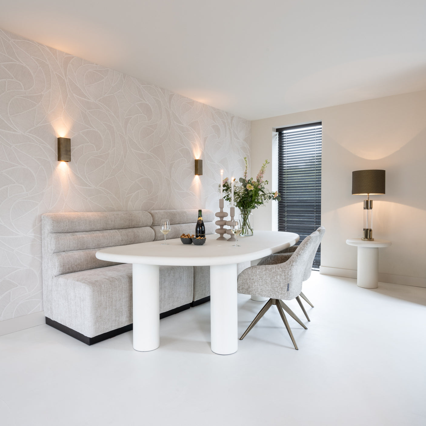 Endebord Bloomstone hvitt Richmond Interiors Sidebord