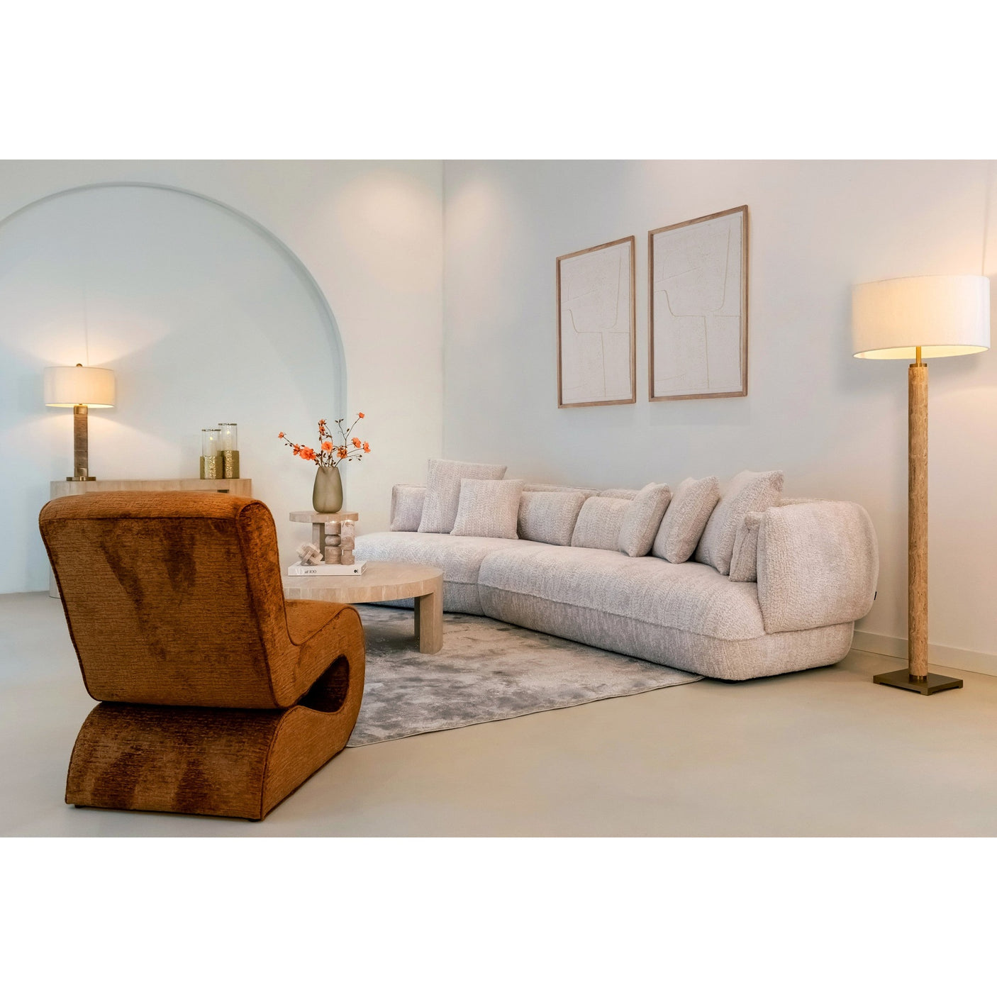 Lounge chair Frankie cognac fusion Richmond Interiors Lenestol