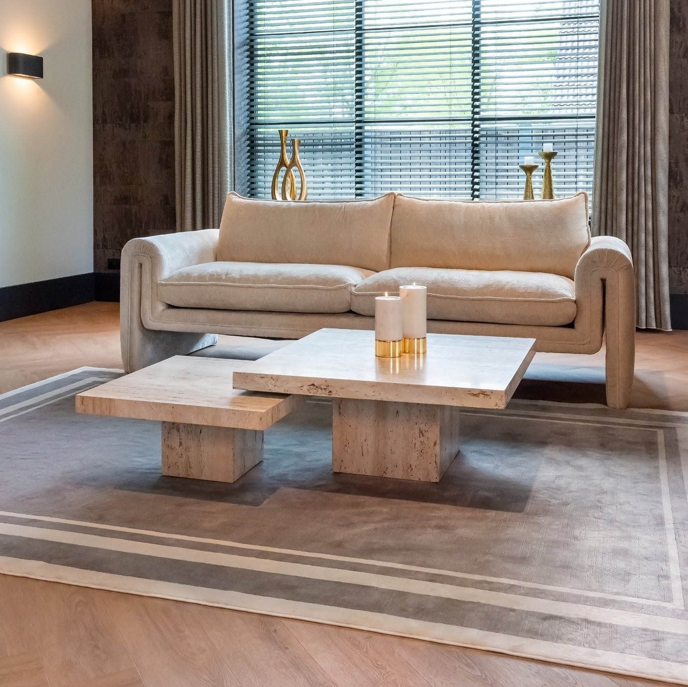 Sofabord La Cantera beige sett med 2 Richmond Interiors Sofabord
