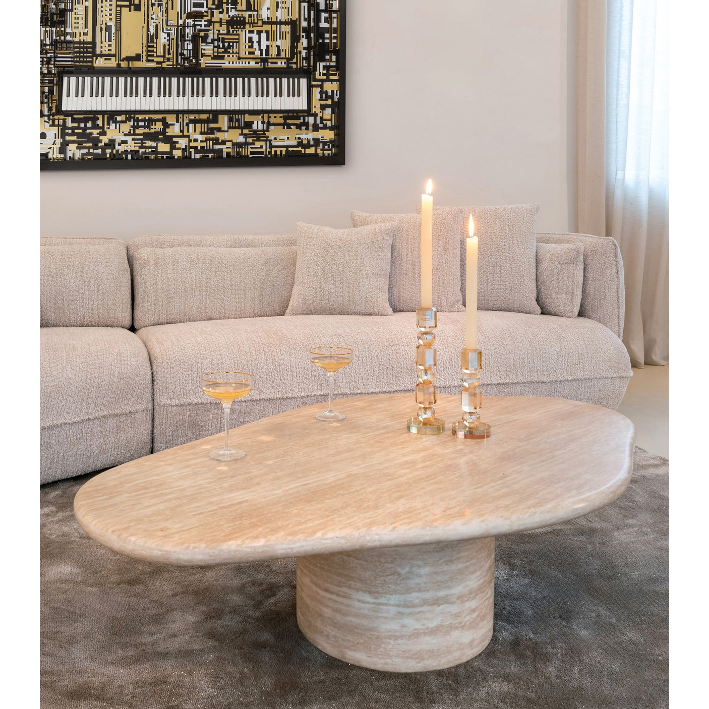 Lysestake Meral brun liten Richmond Interiors Lysestake